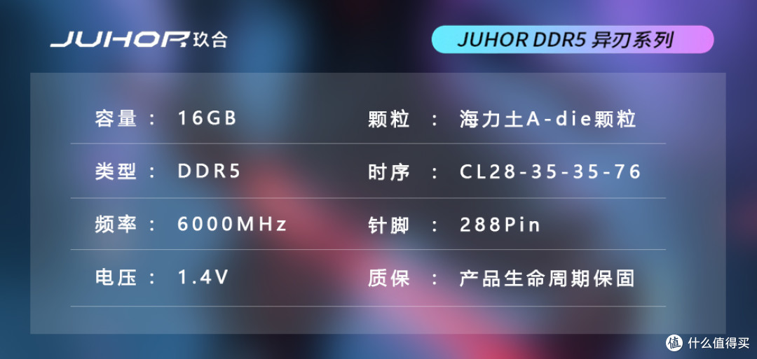 瞄准AM5性能上限!JUHOR玖合 异刃 6000 C28 内存评测