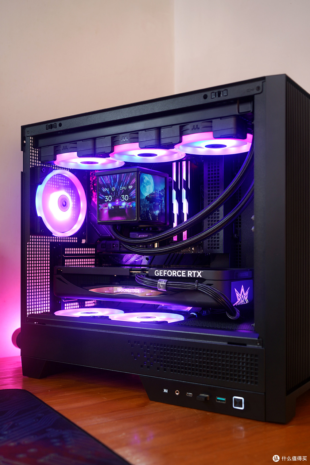 265K+STRIX Z890-E+RTX5070Ti+九州风神 CL600 机箱装机效果展示