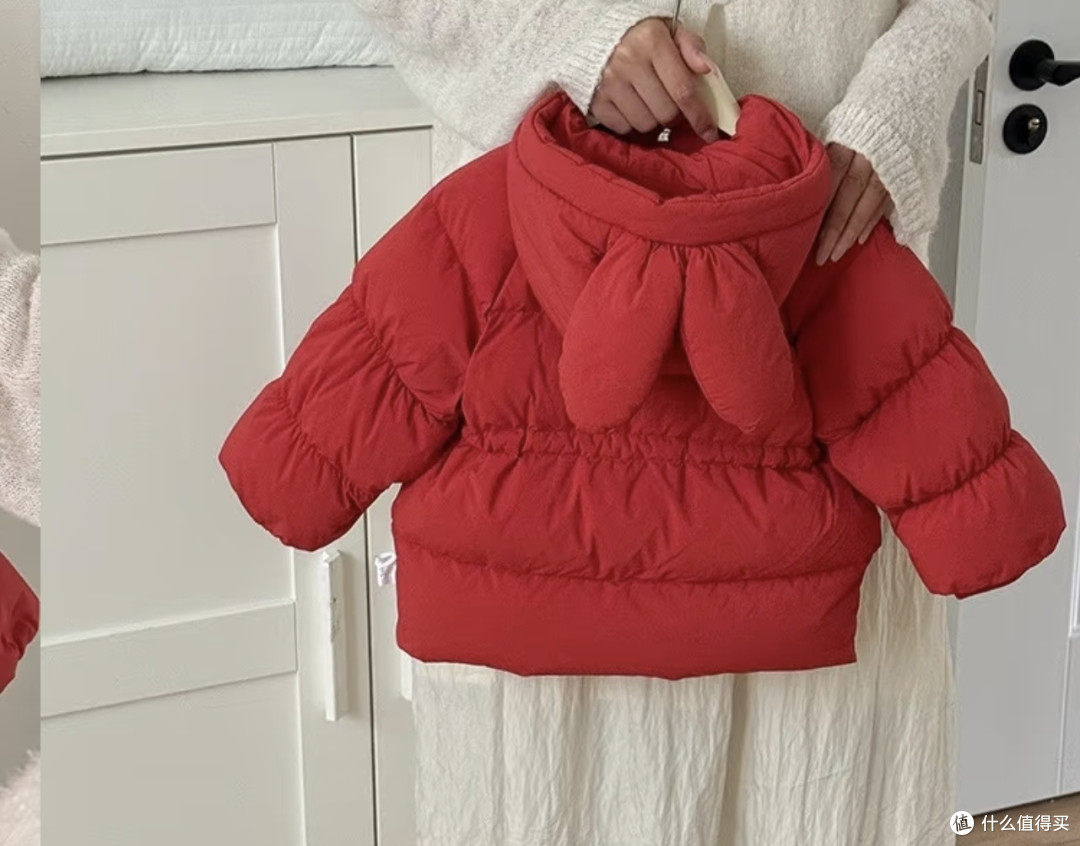新年红羽绒服,保暖又可爱