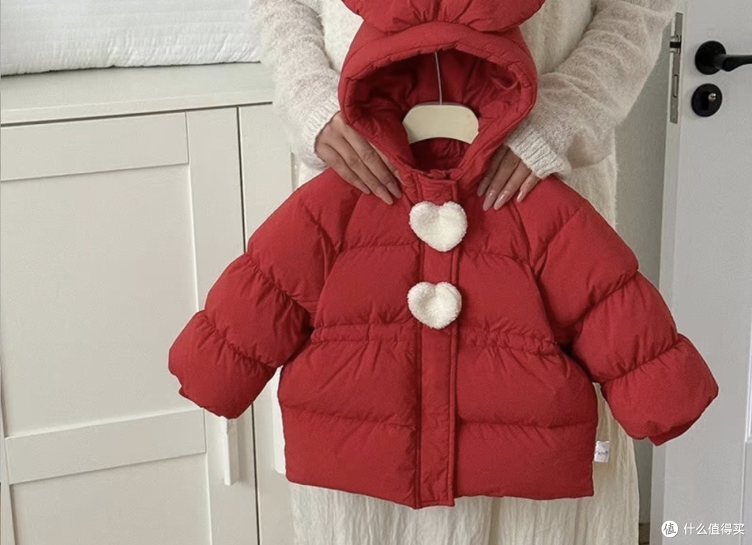 新年红羽绒服,保暖又可爱