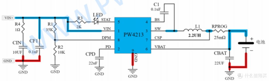 12V给3.7V锂电池充电芯片选型,高性价比PW4213应用指南