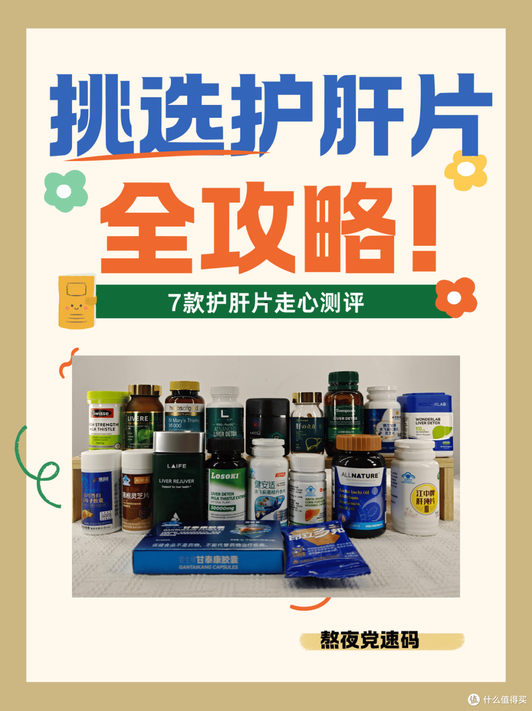 熬夜党速码!7款护肝片走心测评,哪个效果好值得入手?