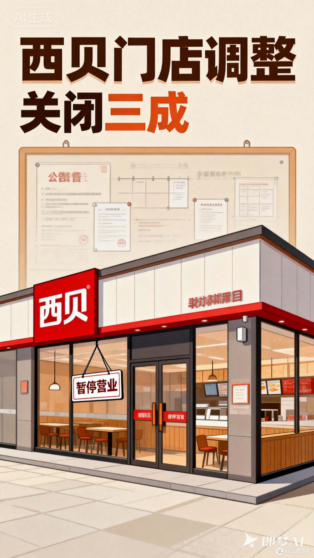 西贝门店调整,关闭三成