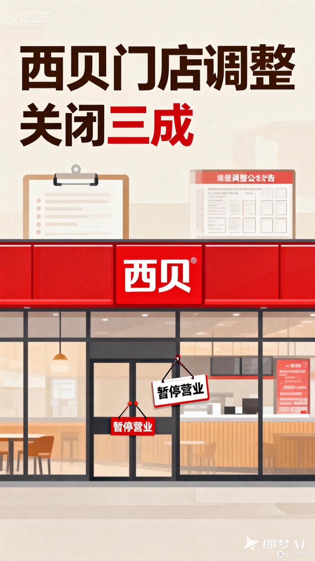 西贝门店调整,关闭三成