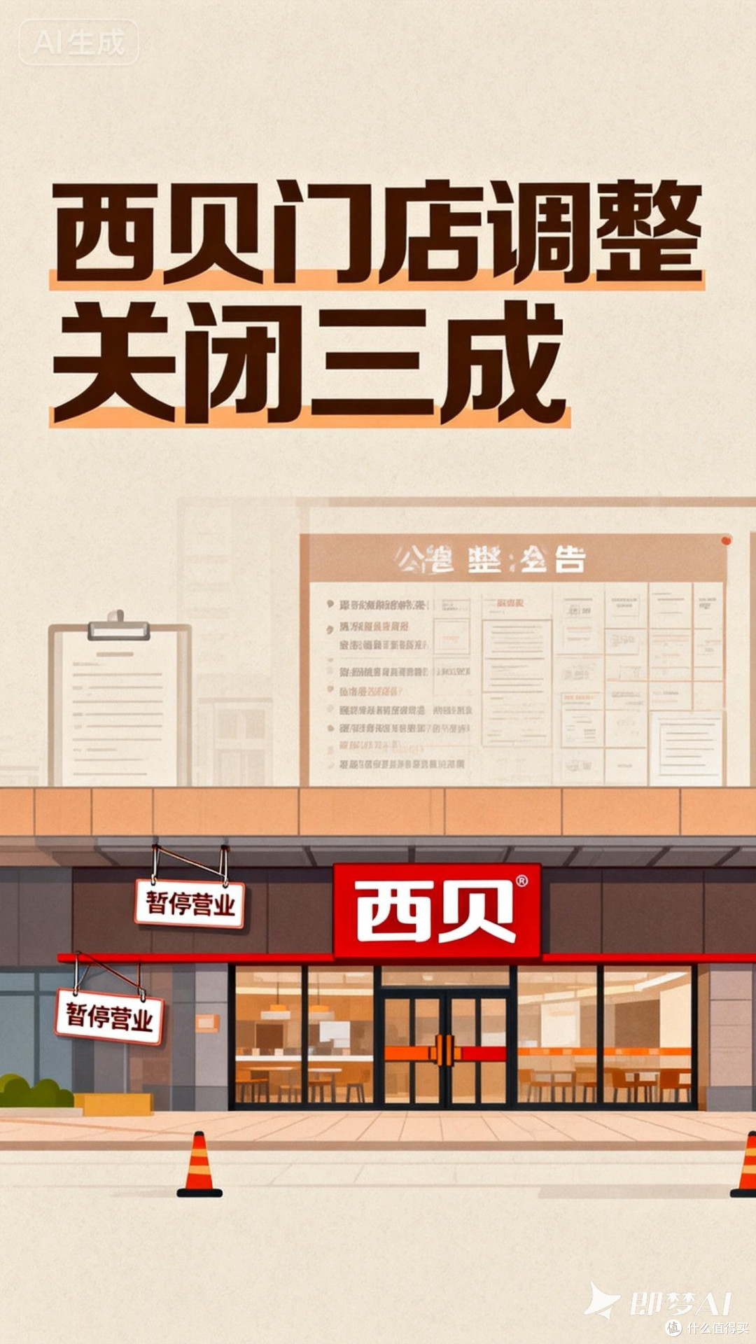 西贝门店调整,关闭三成
