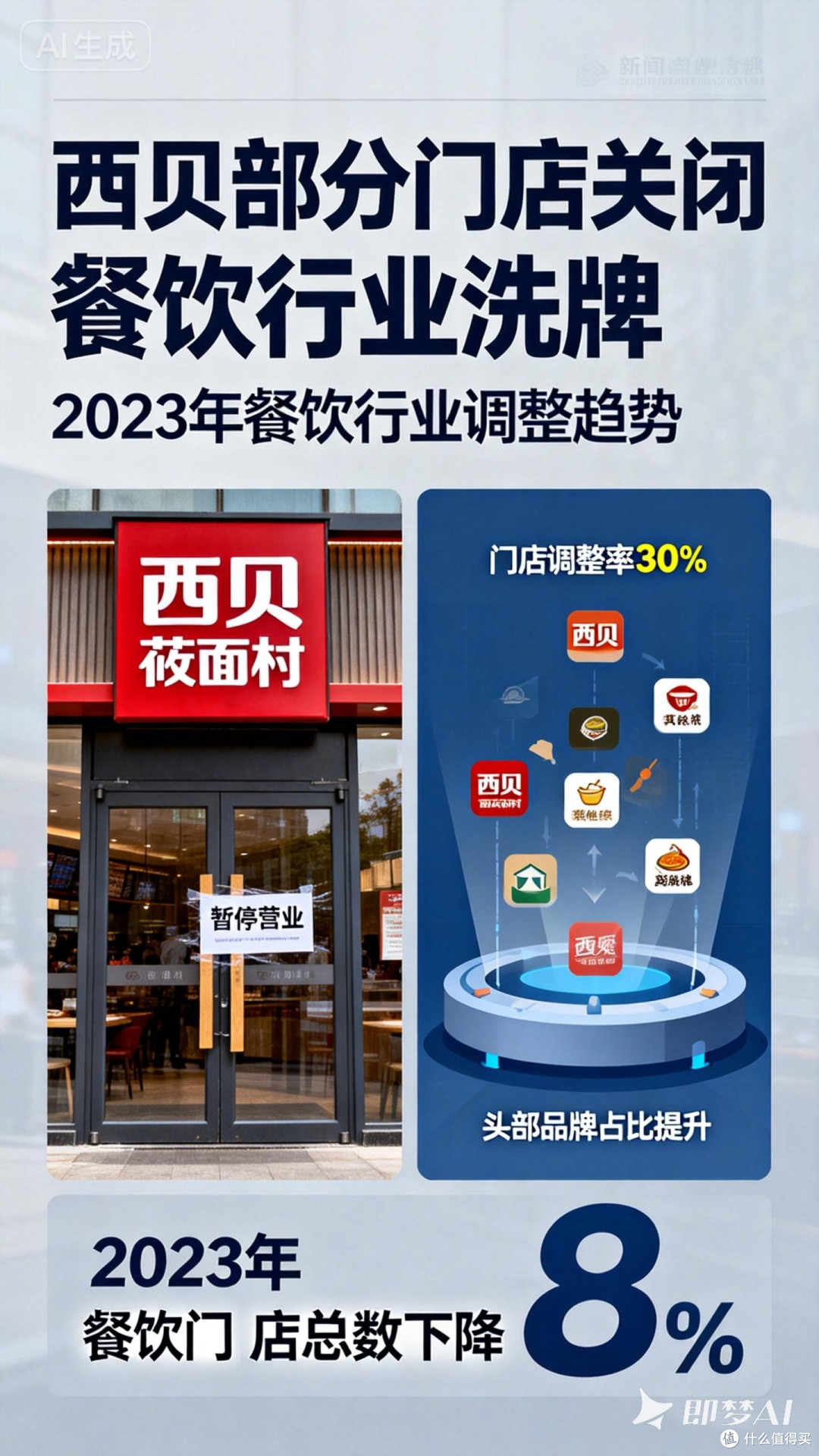 西贝部分门店关闭,行业洗牌