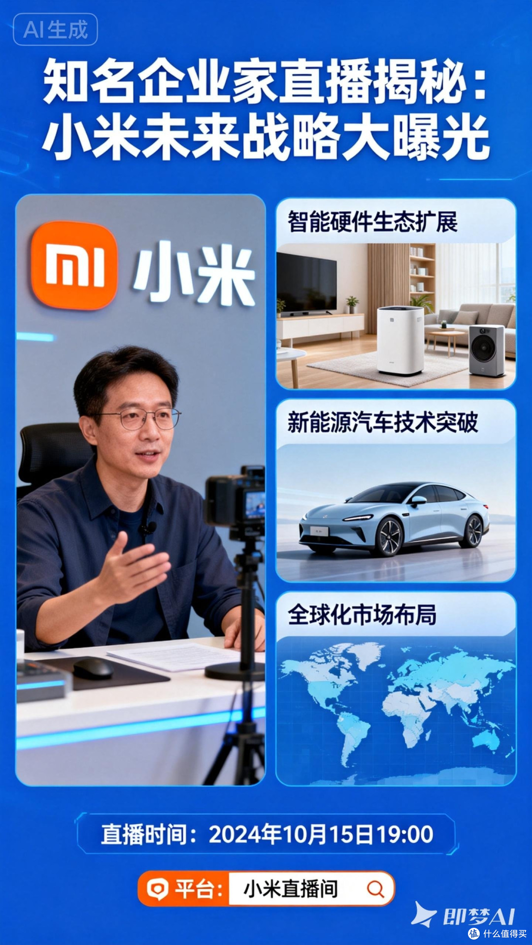 雷军直播揭秘:小米未来战略大曝光
