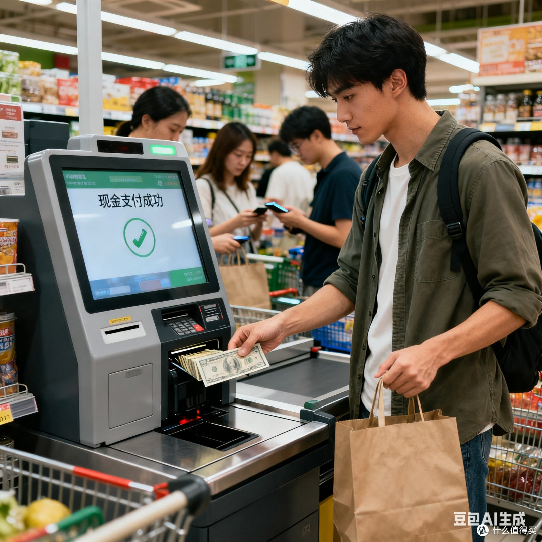 现金支付在超市购物的便捷性