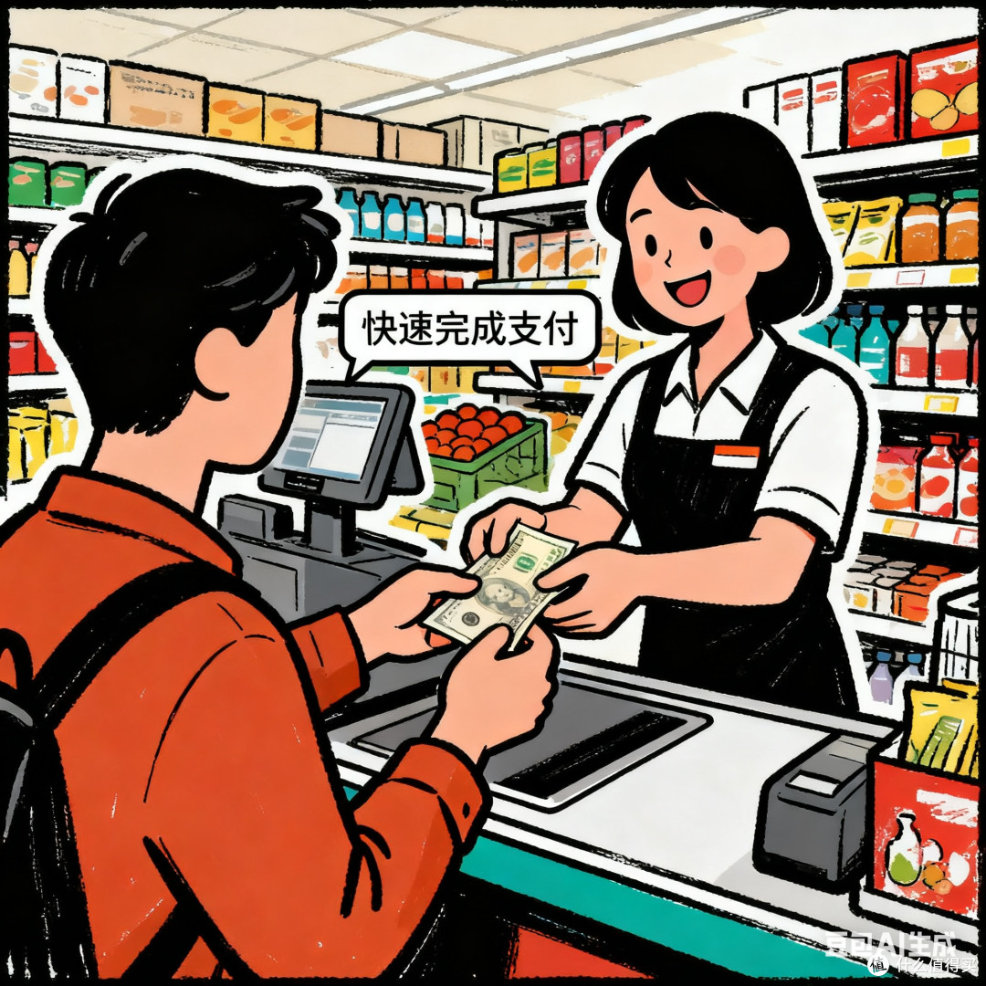 现金支付在超市购物的便捷性