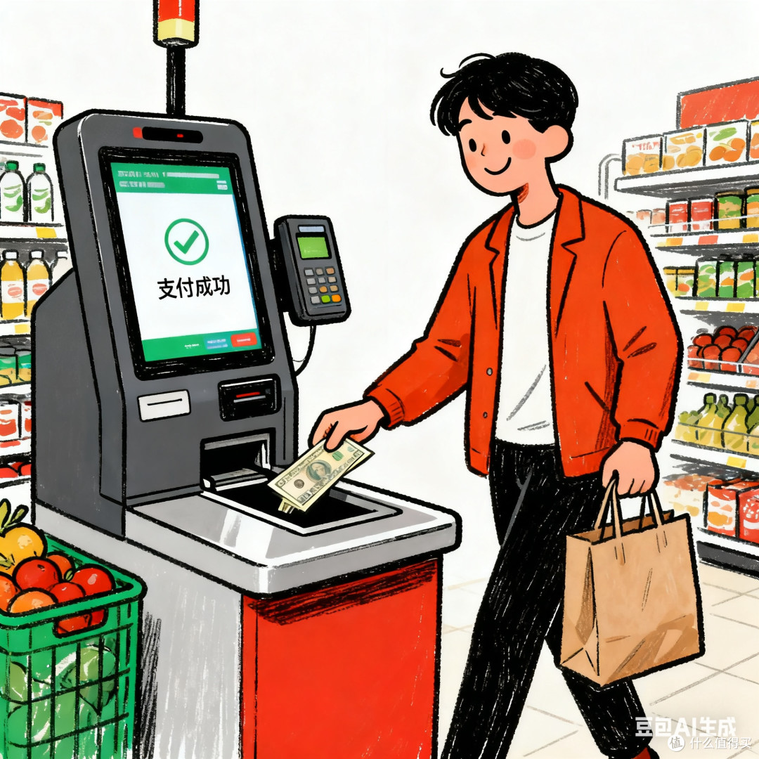 现金支付在超市购物的便捷性