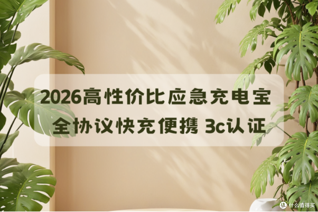 2026高性价比应急充电宝 全协议快充便携 通勤露营不怕停电