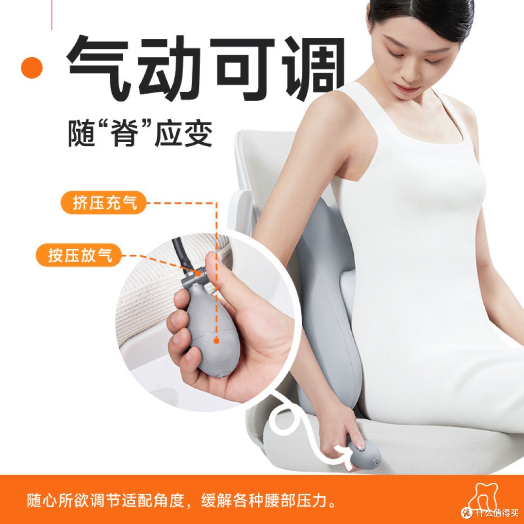 思莱宜腰靠腰部支撑护腰靠垫办公室座椅人体工学靠背腰托久坐神器