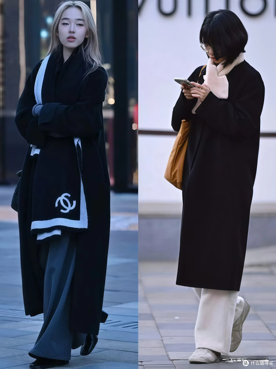 进入冬天后发现,大衣搭配阔腿裤,洋气时髦,太适合四五十岁女人