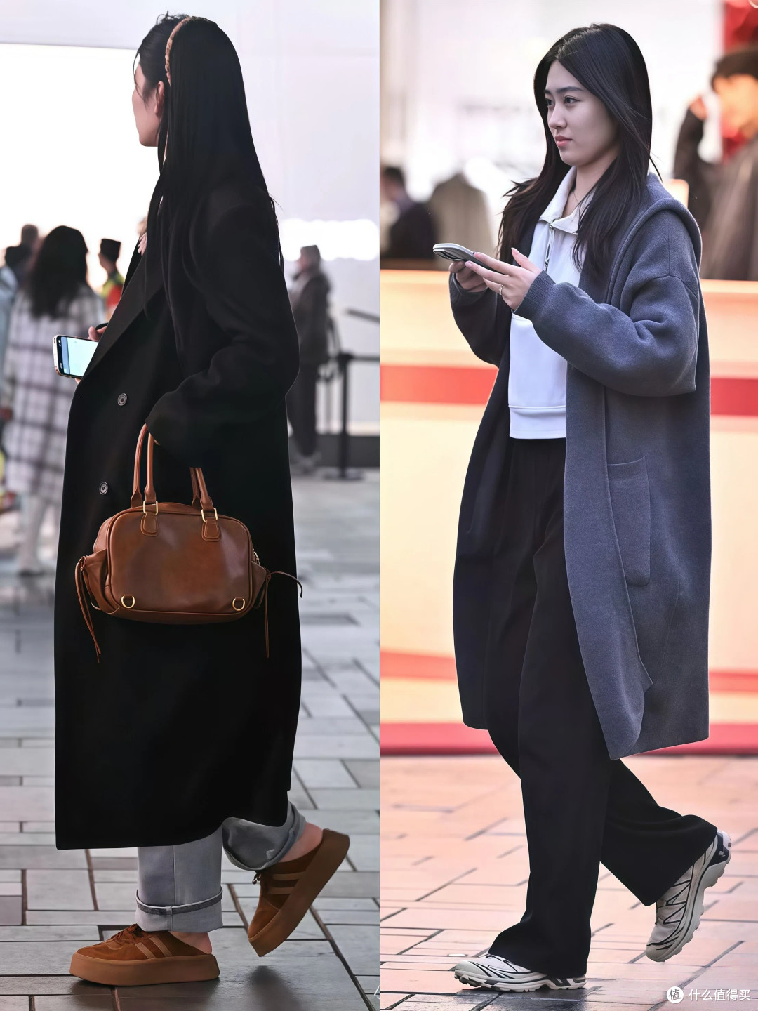 进入冬天后发现,大衣搭配阔腿裤,洋气时髦,太适合四五十岁女人