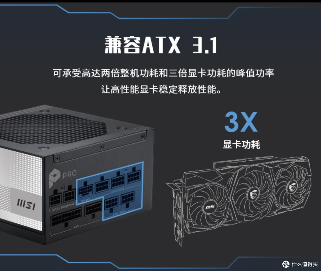 微星 PRO A850PL PCIE5电源体验测评