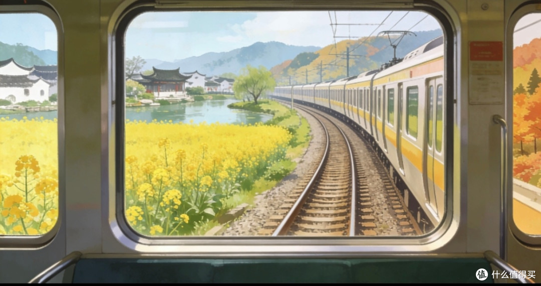 通勤路上的自然画卷