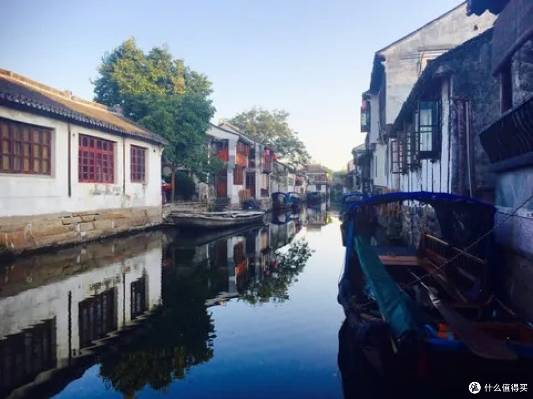 旅行风景,古镇周庄的水乡建筑