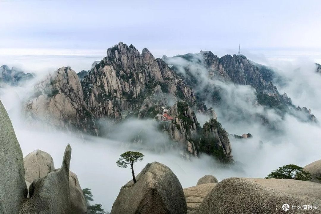 旅行风景,黄山云海松石自然画卷