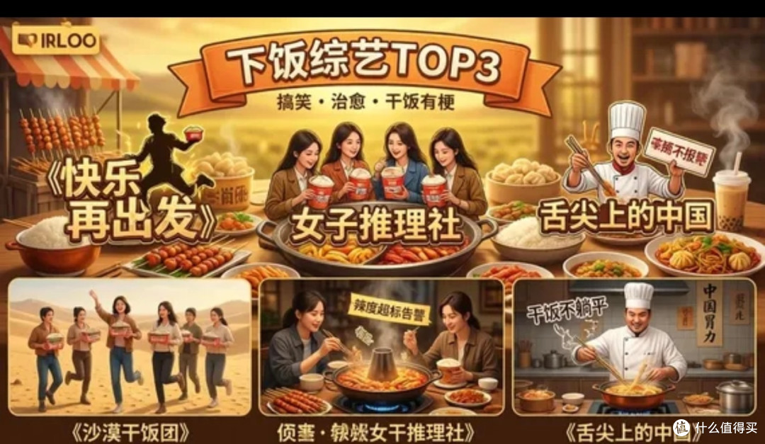 下饭综艺Top3推荐