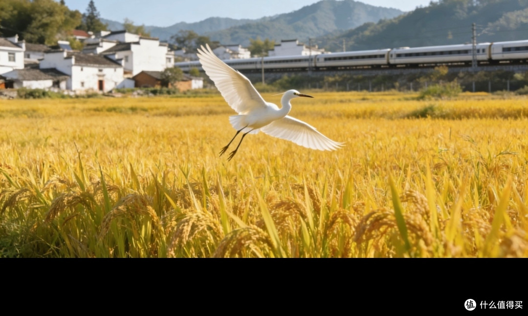 火车窗外的治愈风景