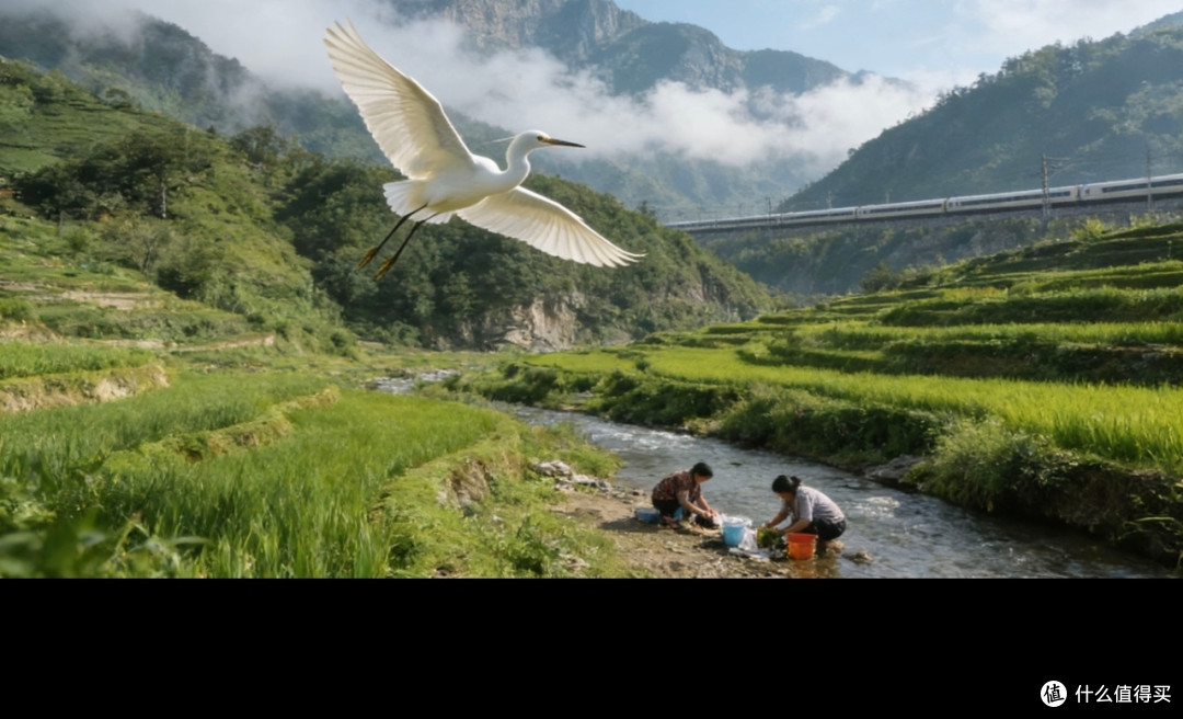 火车窗外的治愈风景