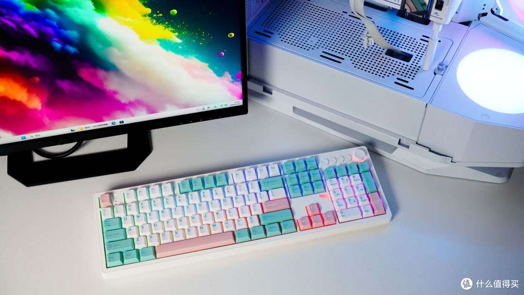 静音茶轴新体验 - GANSS 3104T Pro天水粉