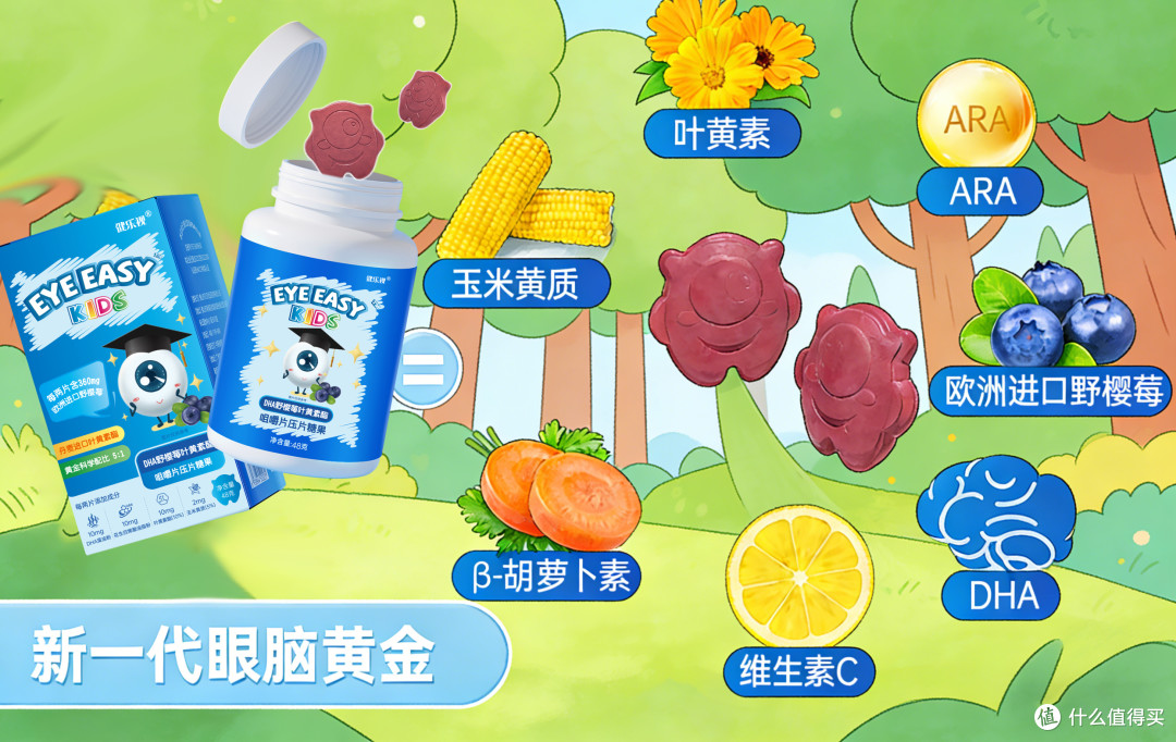 儿童叶黄素怎么选?儿童叶黄素十大品牌清单,安全靠谱