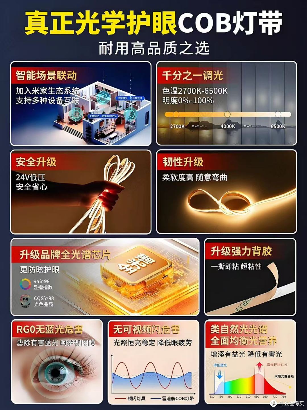 ✨家装封神单品!雷迪航COB灯带把氛围感拉满