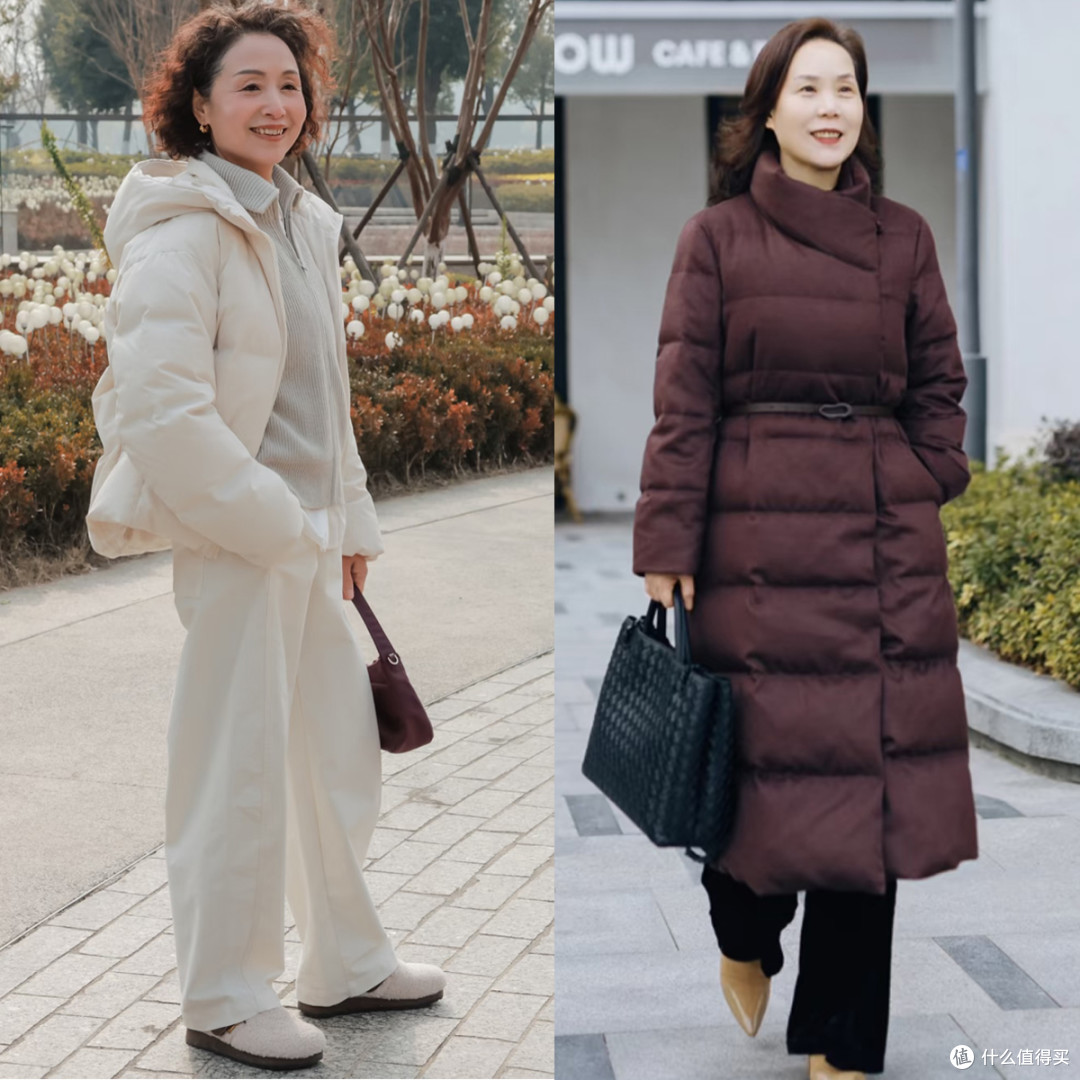 60岁妈妈的穿搭:羽绒服不过踝、首饰不戴金,看起来优雅有气质!