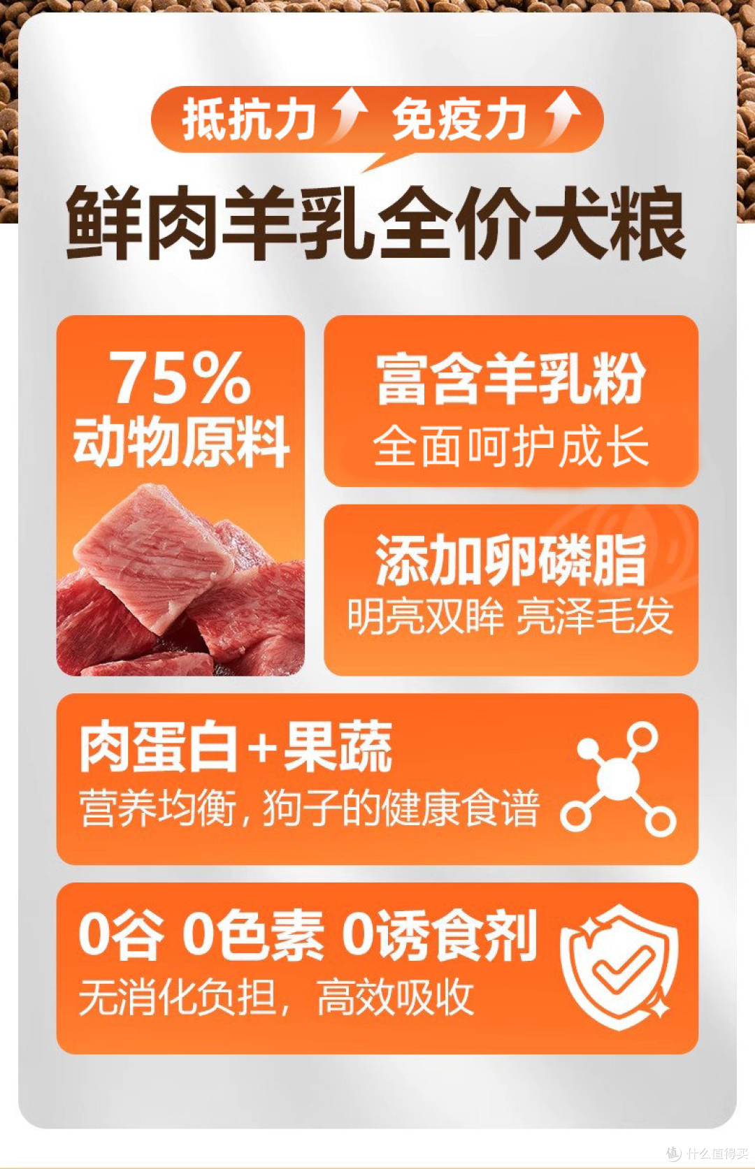 鲜肉羊乳配方加持,心粮时刻守护中大型犬幼犬成长