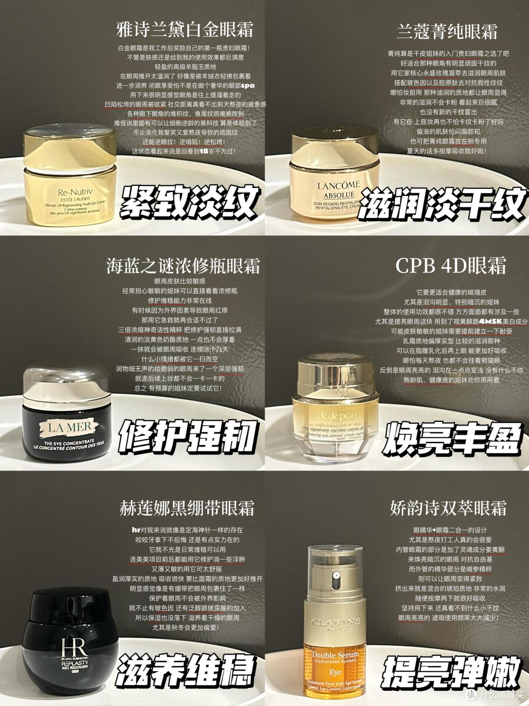 可以推荐一些好用的抗老眼霜吗?这6款大牌抗老眼霜主打贵又好用