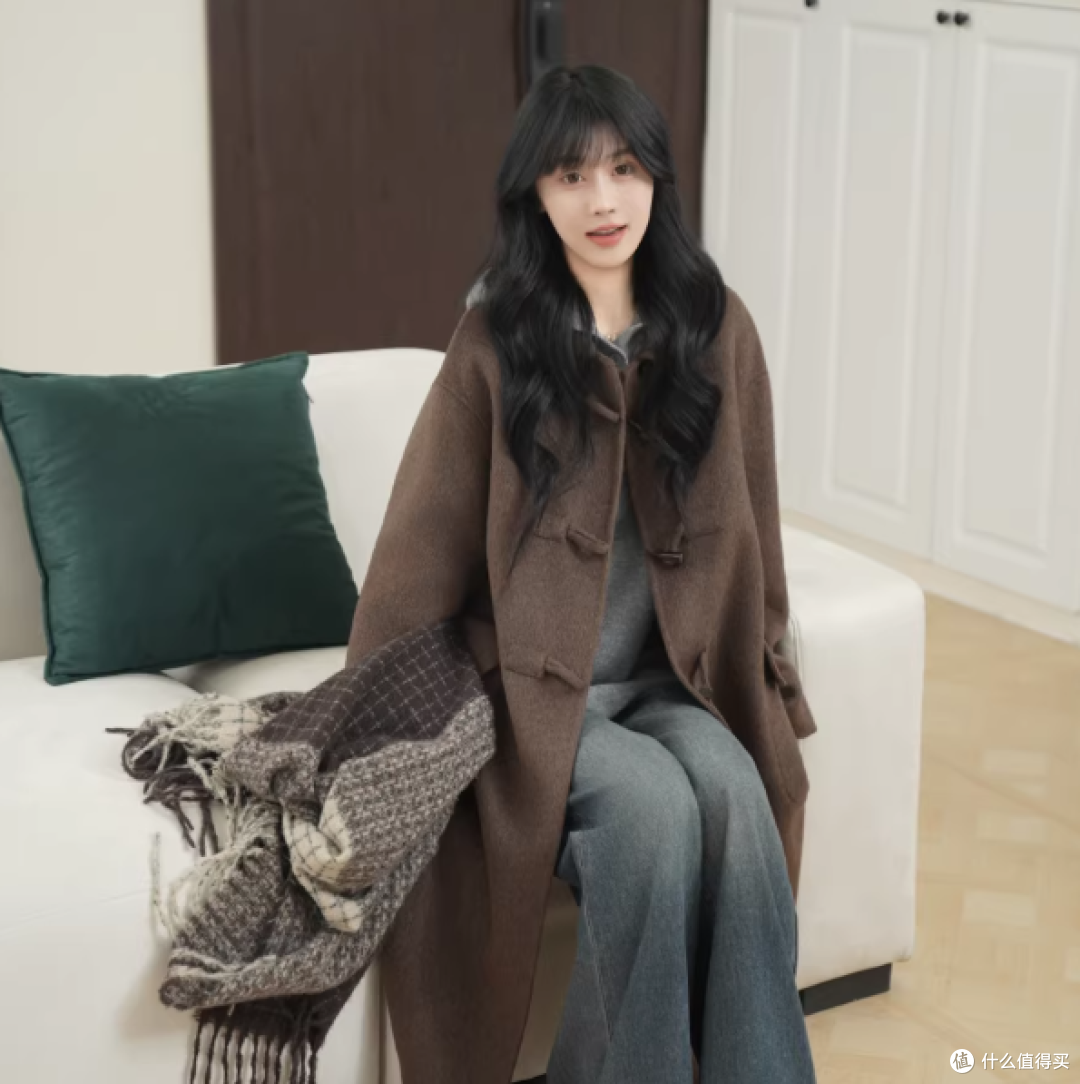 ✨小个子秋冬续命款|这件韩系牛角扣大衣焊在我身上了!