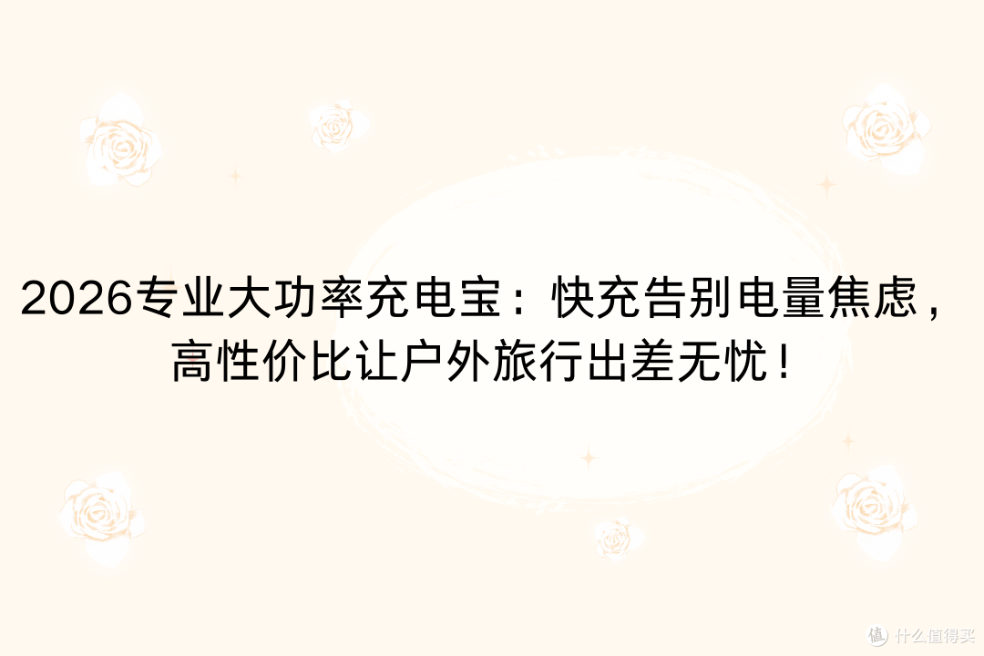 2026专业大功率充电宝:快充告别电量焦虑,高性价比让出差无忧!