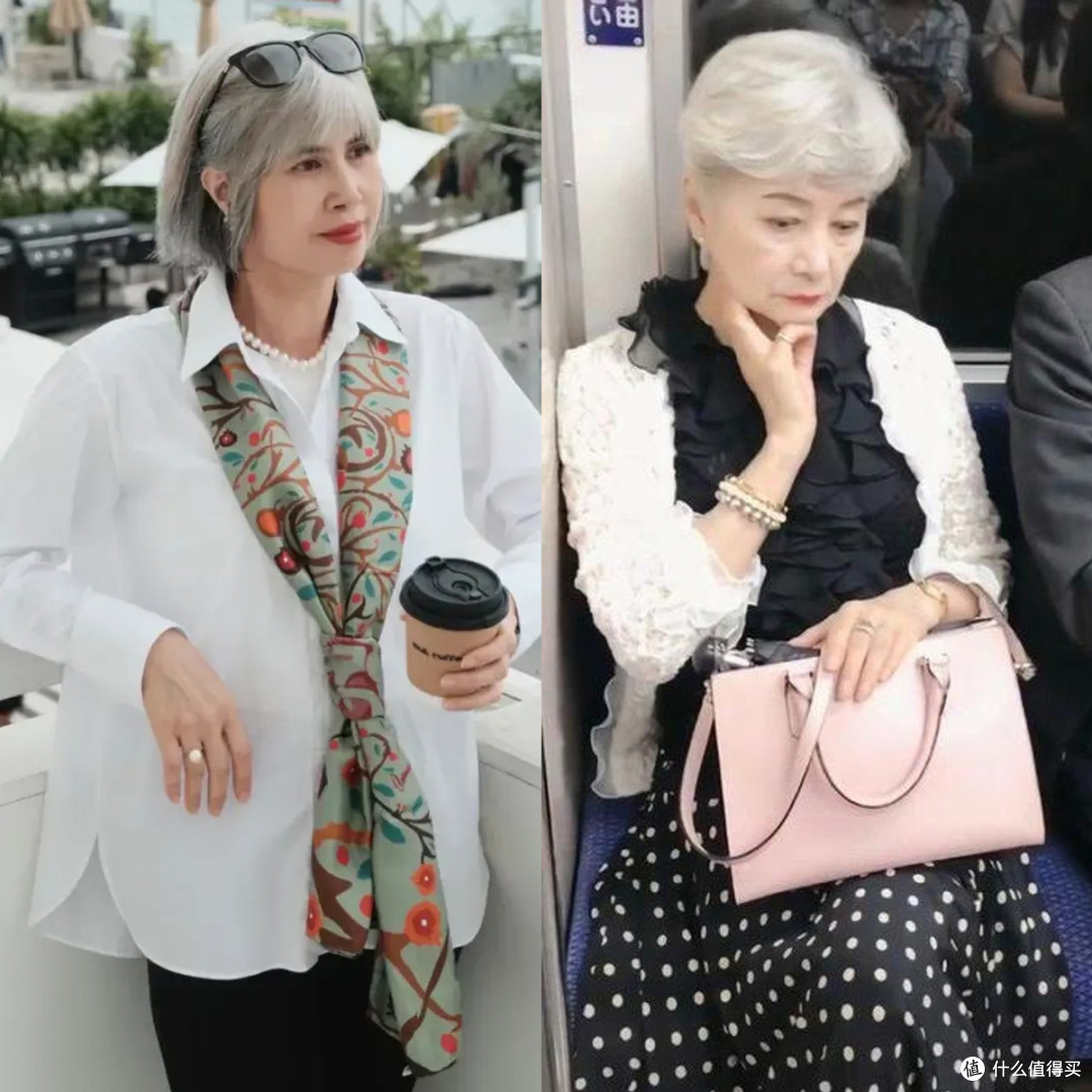 到老都没有大妈感的女人:白发不染黑、不戴老年帽,气质高级优雅