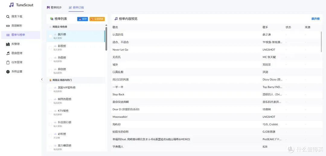 飞牛部署音乐源:TuneScout 一键部署 + 下载刮削整理 + 歌单同步