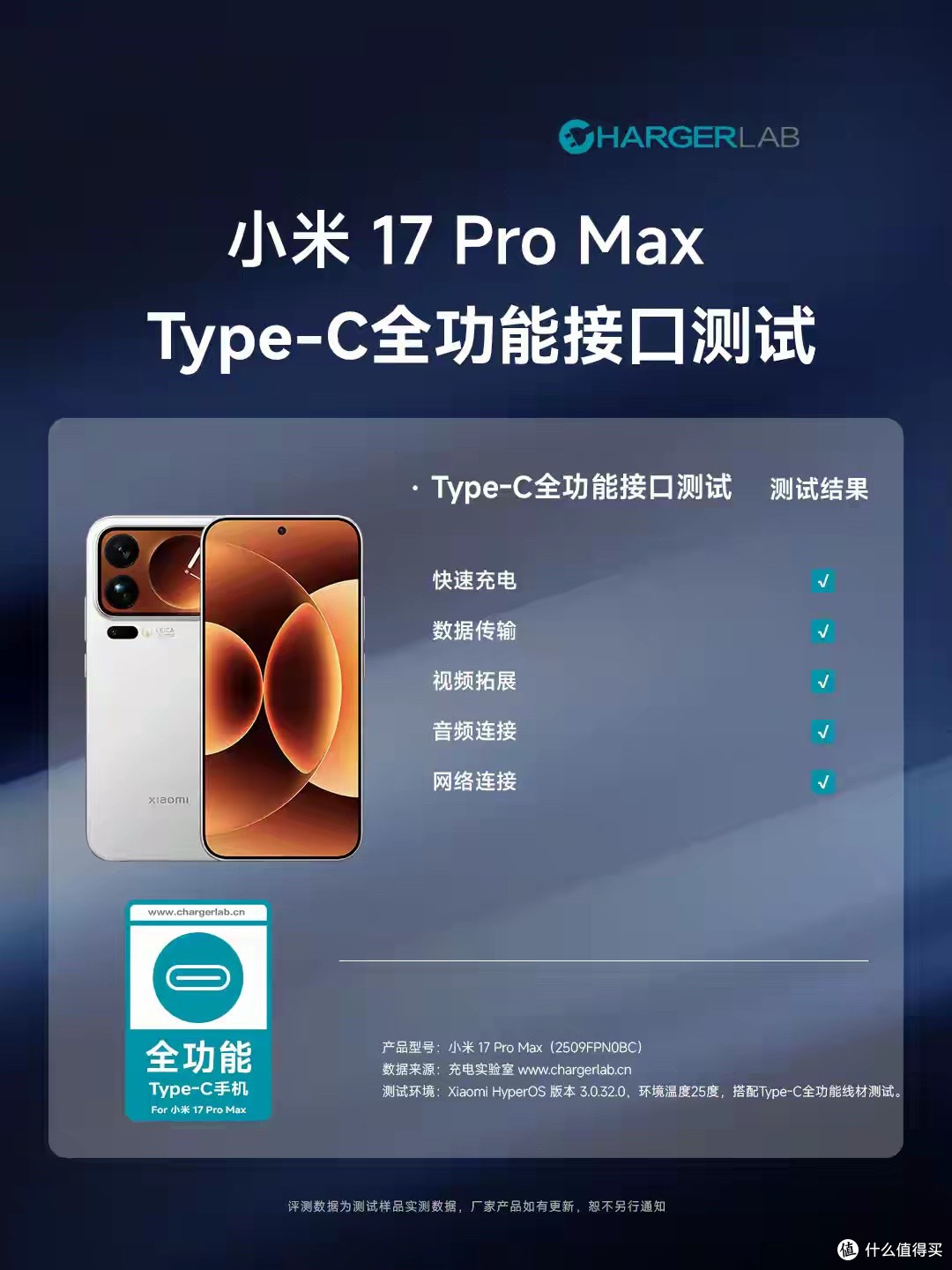 双向超400MB/s传输,旗舰体验,小米17 Pro Max Type-C全功能测试