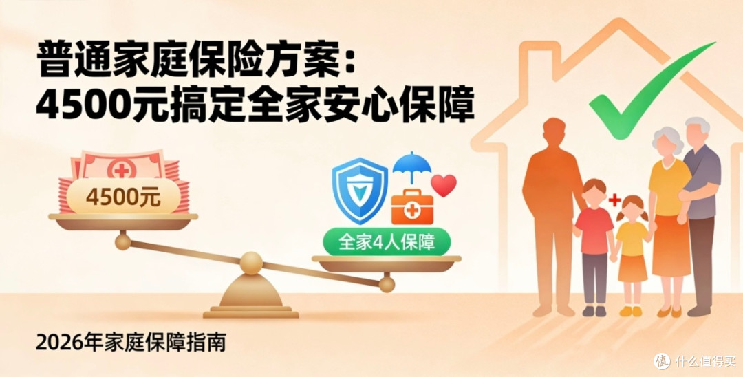 普通家庭保险方案:4500元保障全家