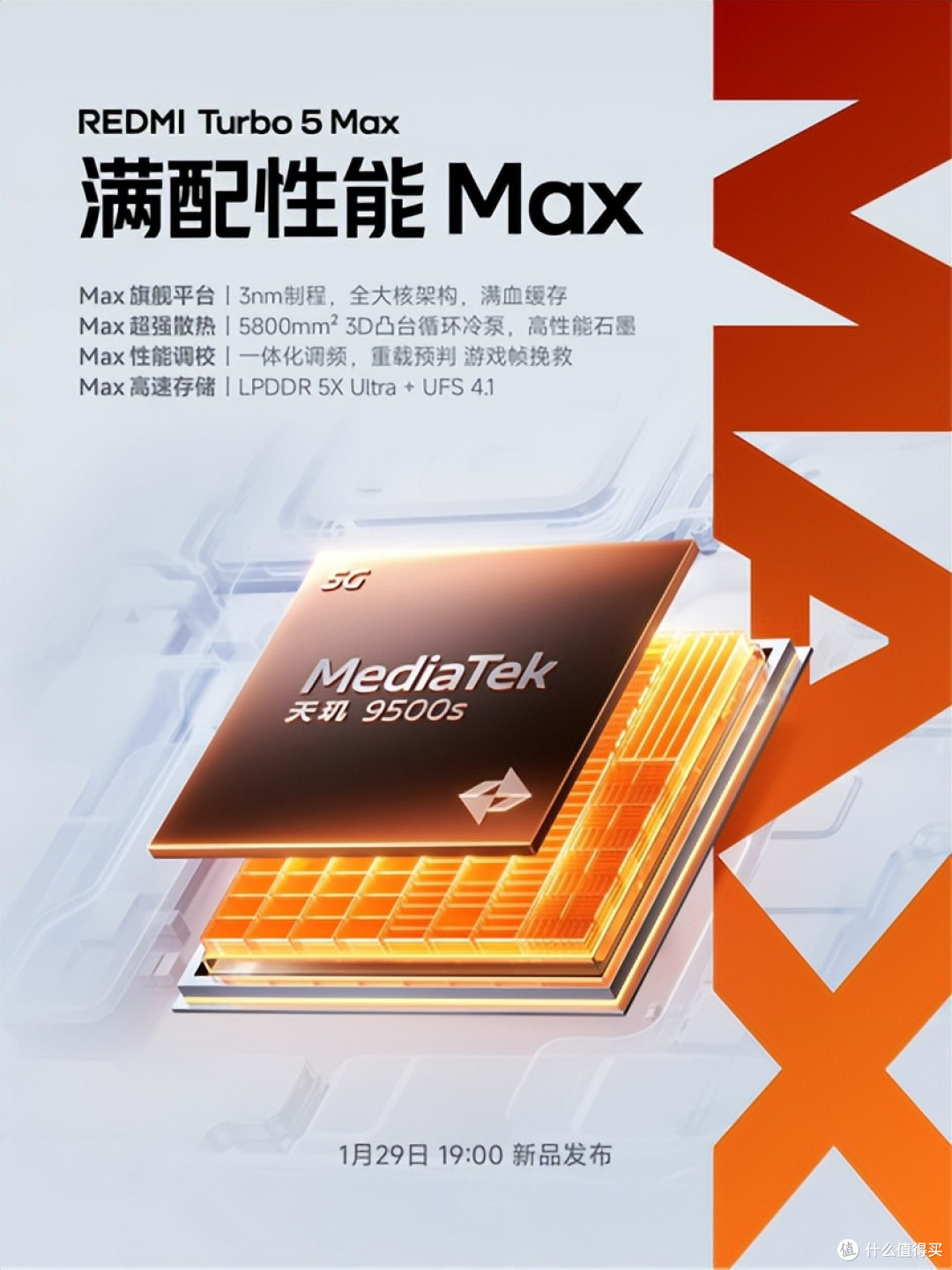定档1月29日!红米Turbo5 Max全面曝光:这可能是最猛的一台Turbo