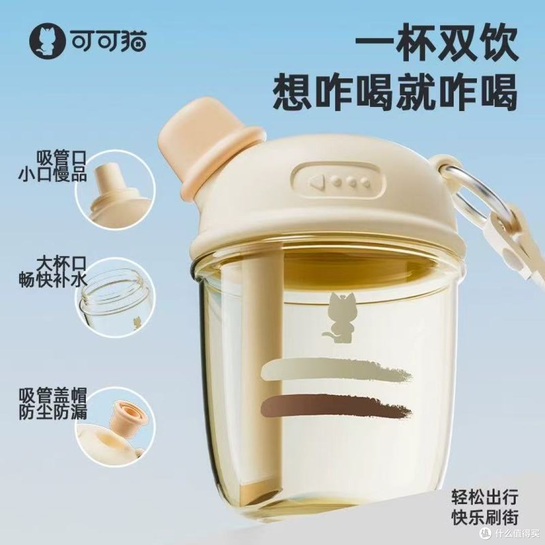 可可猫2025夏日吸管杯｜学生党颜值与安全双在线水杯✨