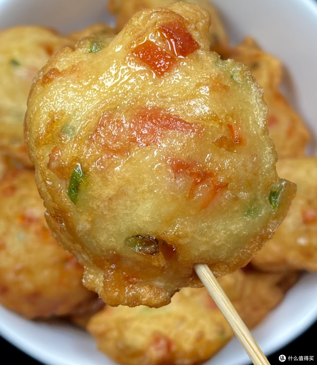 火腿丁鸡蛋泡泡,外脆里软