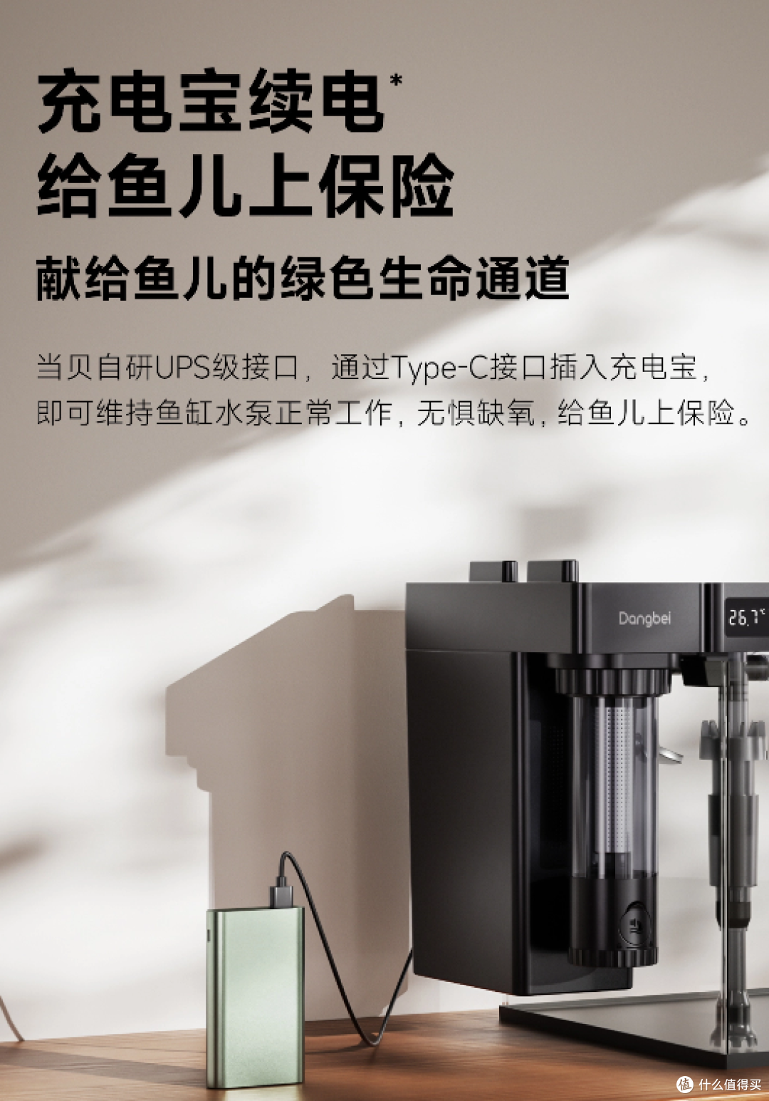 鱼缸停电死鱼怎么办?测评当贝N1 800过滤器,断电也能续