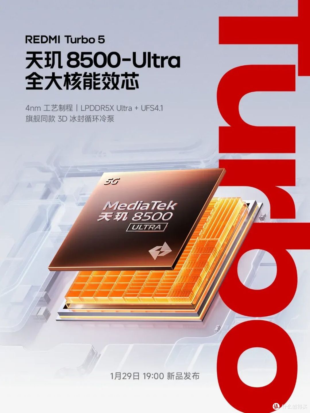 REDMI Turbo 5 系列明晚见，参数全曝光