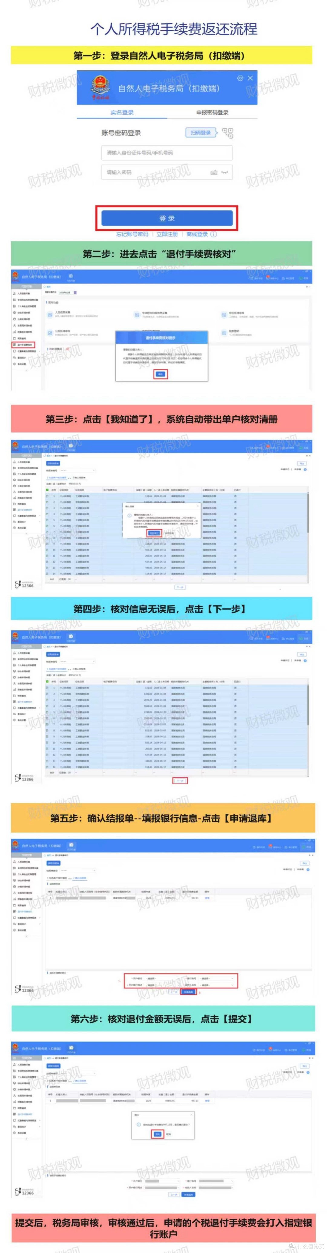个税,退费!3月31日前完成!