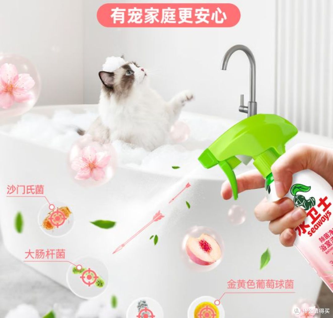 水卫士清洁剂:除菌净味,去污力强,助力浴室清洁!