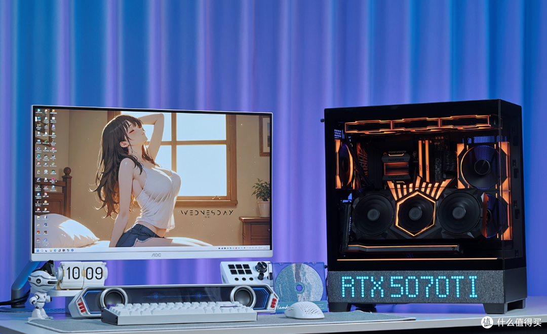 1.8W含泪装机:245K+B860M电竞雕+5070Ti HOF+追风者黑色海景房