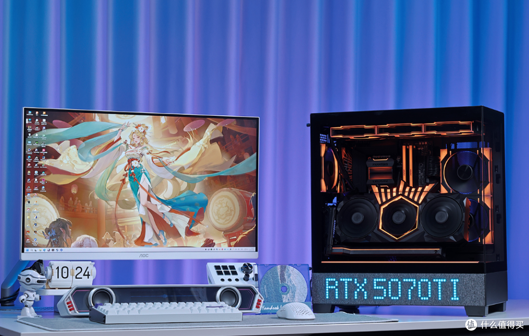 1.8W含泪装机:245K+B860M电竞雕+5070Ti HOF+追风者黑色海景房