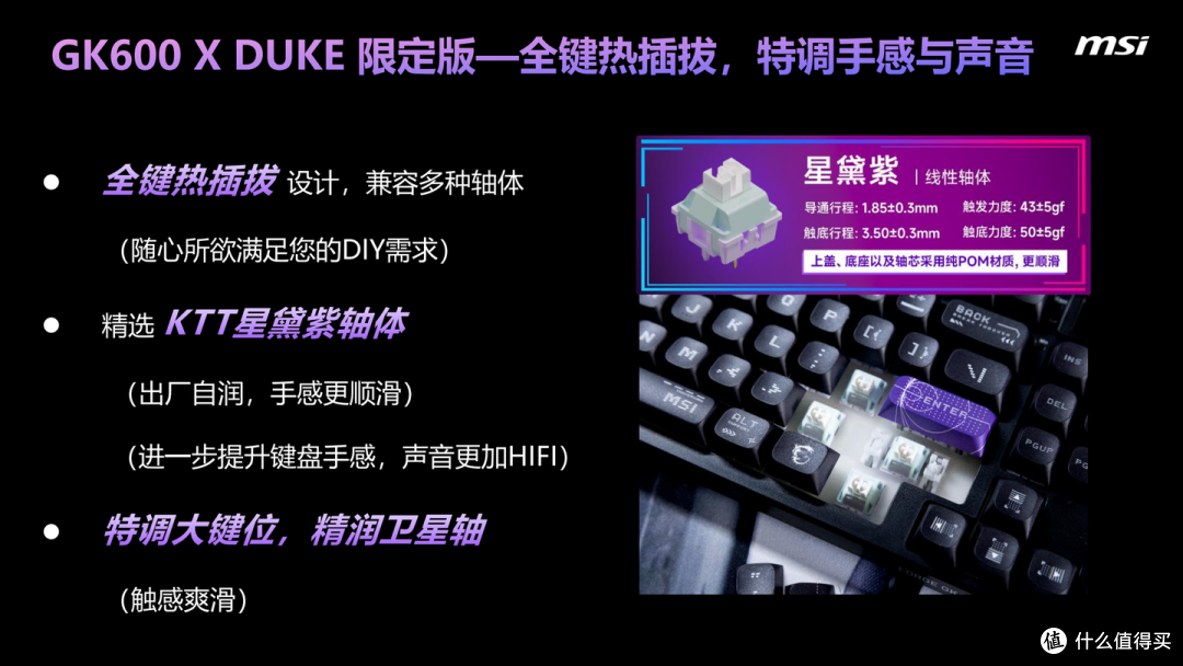 微星GK600 Duke全能键盘,三模连接再配自定义小屏,提升游戏体验