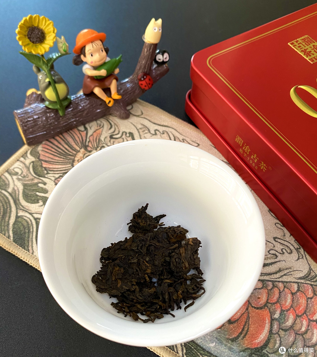 澜沧古茶0085高端熟普招牌普洱饼茶测评