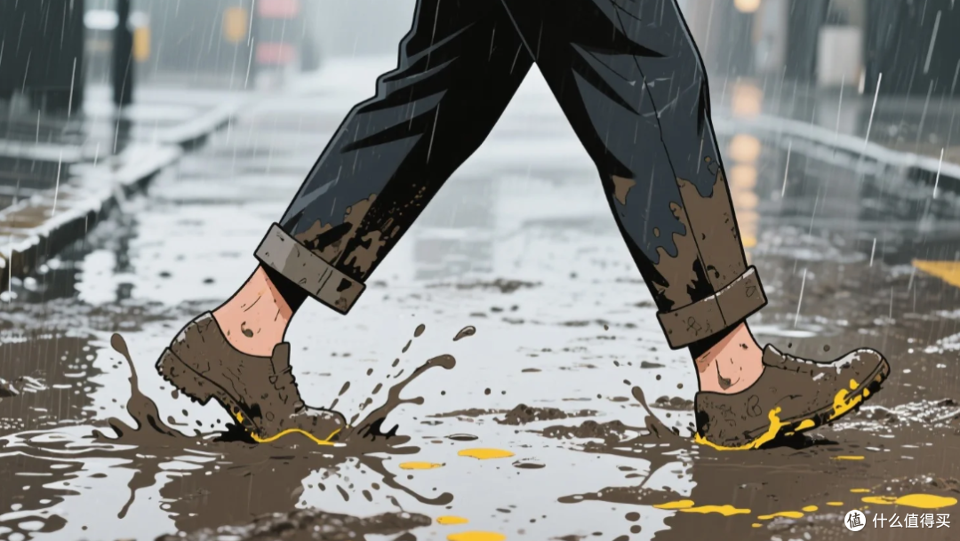 下雨天走路,裤脚为啥总逃不过一截泥点子?