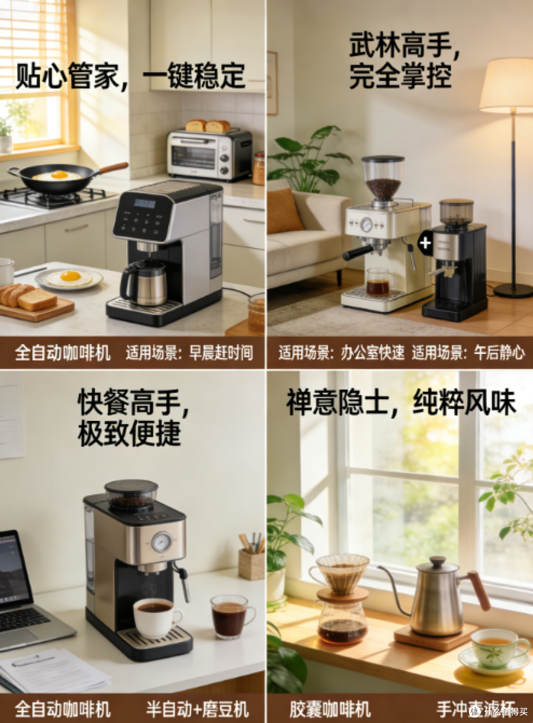 全自动/半自动/胶囊机/手冲?四大咖啡机门派全面剖析